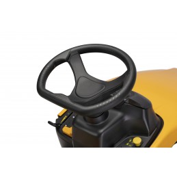 Kierownica do traktorka Stiga Tornado 398 M, widok z góry z detalami uchwytu.